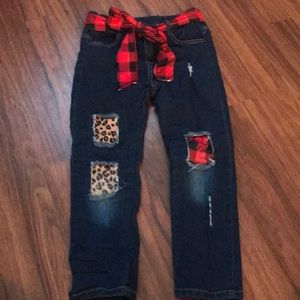 Girls boutique soft skinny jeans distressed